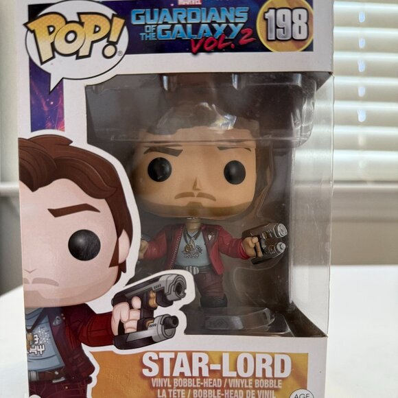 Funko POP! Marvel: Star-Lord #198 – Guardians of the Galaxy Vol. 2 Vinyl Figure - Picture 1 of 3